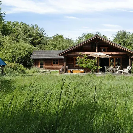 Nordic Log With Views Over The Fields *