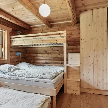 Nordic Log With Views Over The Fields Nyaraló *