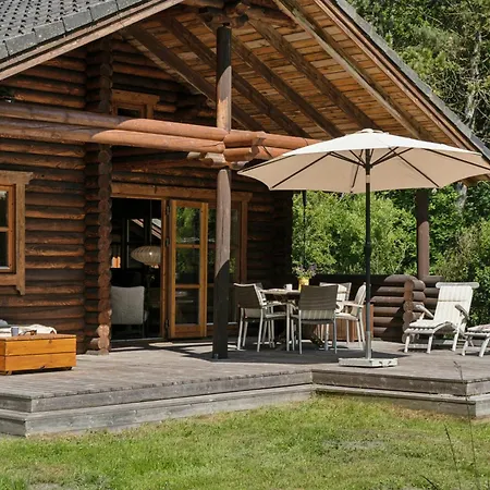 Prázdninový dům Nordic Log With Views Over The Fields *