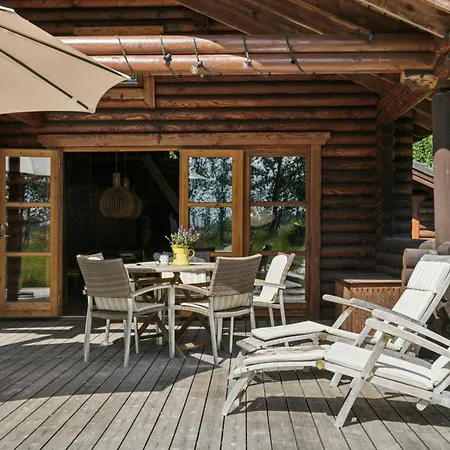 Nordic Log With Views Over The Fields Σπίτι διακοπών Hals