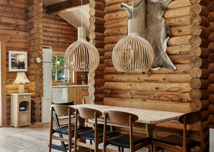 Nordic Log With Views Over The Fields Casa vacanze