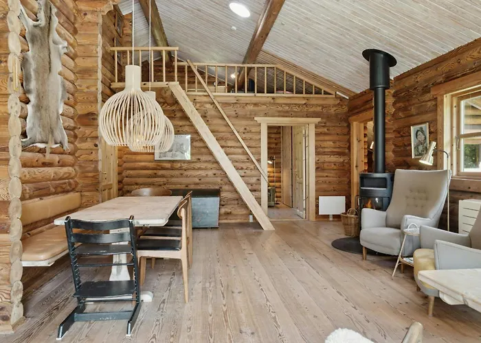 Nordic Log With Views Over The Fields Casa vacanze