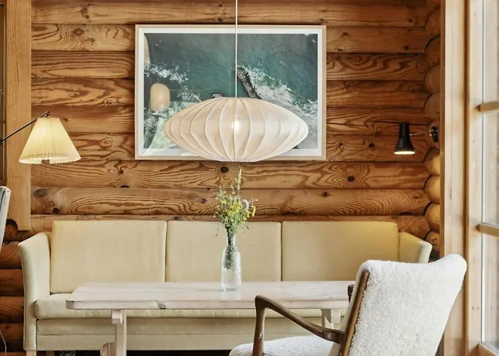 Hébergement de vacances Nordic Log With Views Over The Fields