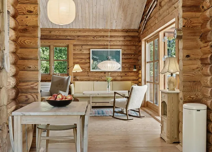 Nordic Log With Views Over The Fields Casa vacanze Hals
