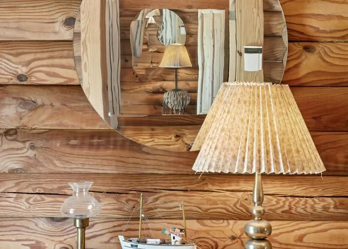 Hébergement de vacances Nordic Log With Views Over The Fields *