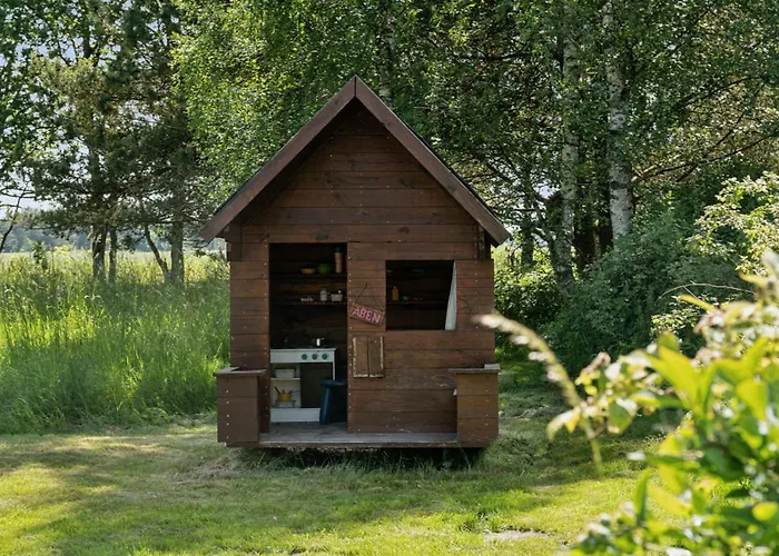 Hébergement de vacances Nordic Log With Views Over The Fields
